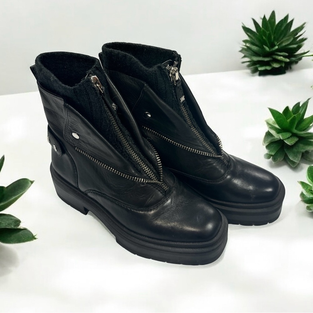 Sam Edelman, LINDS leather mid-top zippered, Chelsea style boots (9)